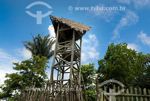  Assunto: Torre de madeira no Quilombo dos Palmares - Serra da Barriga  / Local: União dos Palmares - Alagoas (AL) - Brasil / Data: 04/2010 