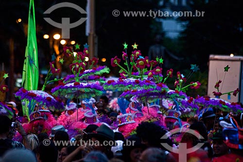  Assunto: Folião fantasiado de Clóvis ou Bate-Bola no carnaval de rua - Avenida Rio Branco / Local: Centro - Rio de Janeiro (RJ) - Brasil / Data: 03/2011 