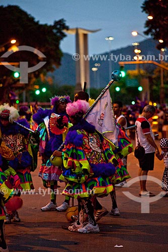  Assunto: Folião fantasiado de Clóvis ou Bate-Bola no carnaval de rua - Avenida Rio Branco / Local: Centro -  Rio de Janeiro (RJ) - Brasil / Data: 03/2011 