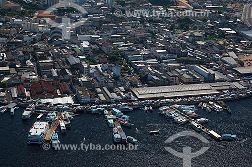  Assunto: Vista aérea do Porto de Manaus / Local: Manaus - Amazonas (AM) - Brasil / Data: 06/2007 