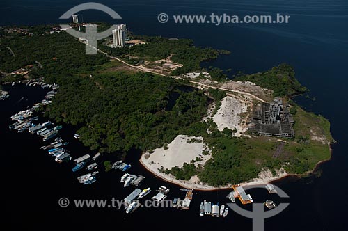  Assunto: Vista aérea de Ponta Negra e do  Igarapé Tarumã / Local: Manaus - Amazonas (AM) - Brasil / Data: 06/2007 