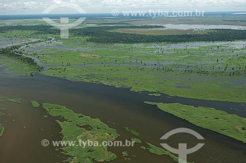 Assunto: Vista aérea de várzea de rio / Local: Departamento de Santa Cruz - Bolívia - América do Sul / Data: 03/2008 
