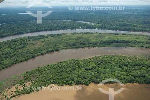  Assunto: Vista aérea de várzea de rio / Local: Departamento de Santa Cruz - Bolívia - América do Sul / Data: 03/2008 