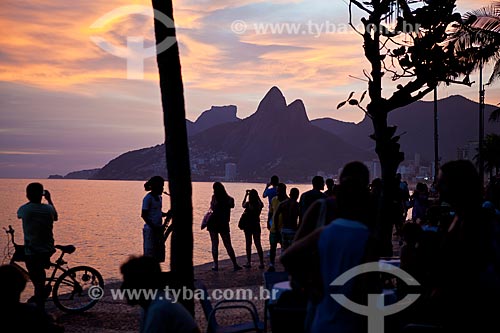  Assunto: Pôr do sol visto do Arpoador / Local: Ipanema - Rio de Janeiro (RJ) - Brasil / Data: 04/2011 