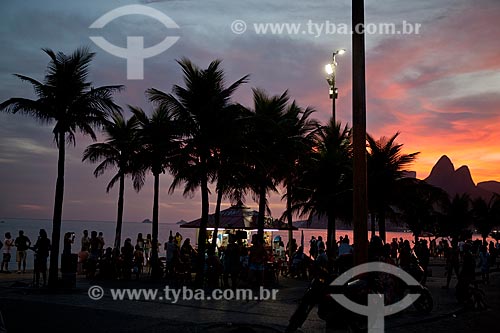  Assunto: Pôr do sol visto do Arpoador / Local: Ipanema - Rio de Janeiro (RJ) - Brasil / Data: 04/2011 