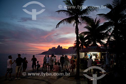  Assunto: Pôr do sol visto do Arpoador / Local: Ipanema - Rio de Janeiro (RJ) - Brasil / Data: 04/2011 