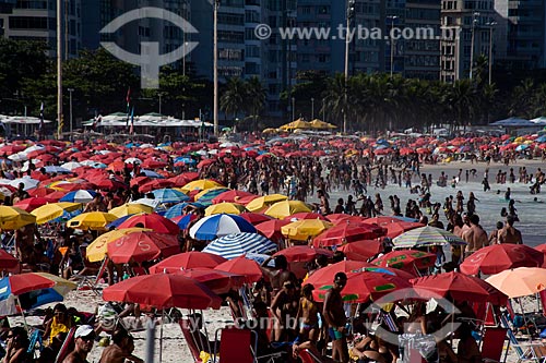  Assunto: Praia de Copacabana / Local: Copacabana - Rio de Janeiro (RJ) - Brasil / Data: 02/2011 