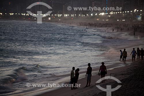  Assunto: Praia de Ipanema ao entardecer / Local: Ipanema - Rio de Janeiro (RJ) - Brasil / Data: 02/2011 