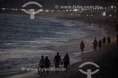  Assunto: Praia de Ipanema ao entardecer / Local: Ipanema - Rio de Janeiro (RJ) - Brasil / Data: 02/2011 