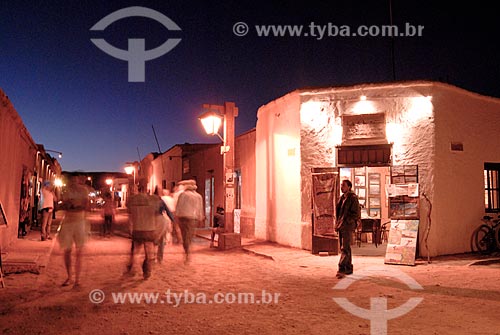  Assunto: Calle caracoles - Principal rua da cidade  / Local: San Pedro de Atacama - Norte do Chile - América do Sul / Data: 01/2011 