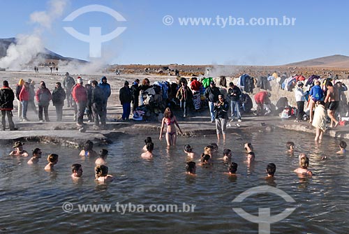  Assunto: Águais termais perto dos Geiseres del Tatio / Local: Deserto de Atacama - Chile - América do Sul / Data: 01/2011 
