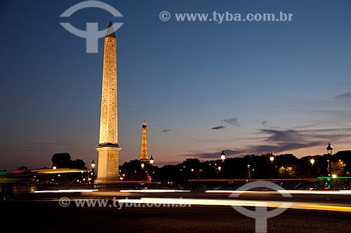  Assunto: Obélisque de Louxor - Place de la Concorde / Local: Paris - França - Europa / Data: 08/2011 