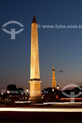  Assunto: Obélisque de Louxor - Place de la Concorde / Local: Paris - França - Europa / Data: 08/2011 
