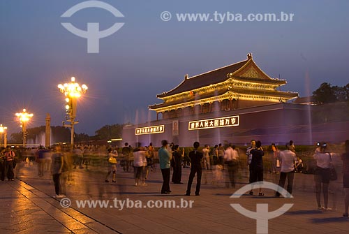  Assunto: Vista da Cidade Proibida à noite / Local: Pequim - China - Ásia / Data: 05/2010 