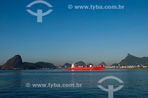  Assunto: Navio entrando na Baía de Guanabara / Local: Rio de Janeiro (RJ) - Brasil / Data: 08/2009 