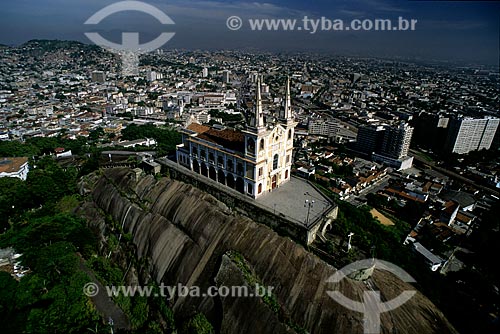  Assunto: Vista aérea da Igreja da Penha / Local: Penha - Rio de Janeiro (RJ) - Brasil / Data: 12/1996 