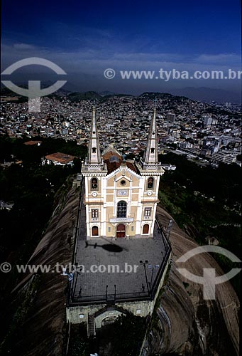  Assunto: Vista aérea da Igreja da Penha / Local: Penha - Rio de Janeiro (RJ) - Brasil / Data: 12/1996 