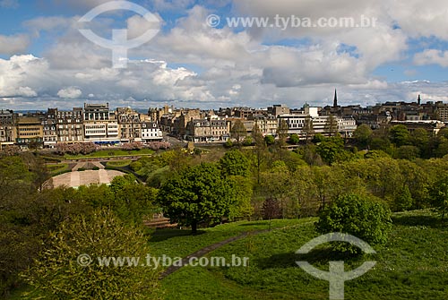  Assunto: Vista do Prince Gardens Park / Local: Edimburgo - Escócia - Europa / Data: 05/2010 