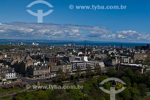  Assunto: Vista geral da cidade a partir do Castelo de Edimburgo / Local: Edimburgo - Escócia - Europa / Data: 05/2010 
