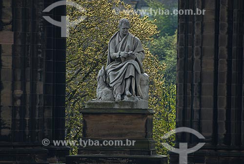  Assunto: Estátua de Walter Scott / Local: Edimburgo - Escócia - Europa / Data: 05/2010 