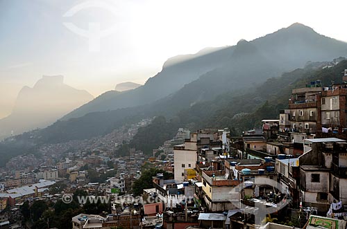  Assunto: Vista da Favela da Rocinha / Local: São Conrado - Rio de Janeiro (RJ) - Brasil / Data: 07/2011 