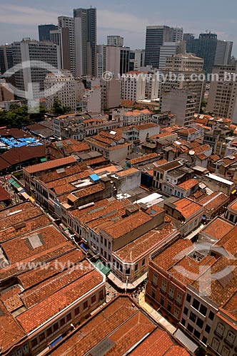  Assunto: Vista aérea da SAARA (Sociedade de Amigos das Adjacências da Rua da Alfândega) / Local: Centro - Rio de Janeiro (RJ) - Brasil / Data: 12/2007 