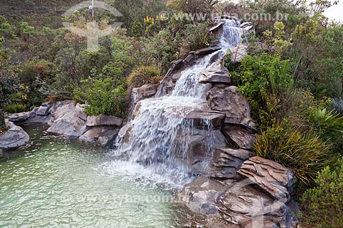  Assunto: Cachoeira na Pousada Estalagem do Mirante na Serra da Moeda  / Local: Brumadinho - Minas Gerais (MG) - Brasil / Data: 11/2011 