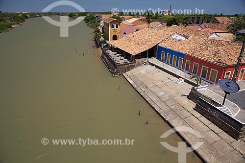  Assunto: Vista do Porto das Barcas às margens do rio Igaraçu / Local: Parnaíba - Piauí (PI) - Brasil / Data: 11/2010 
