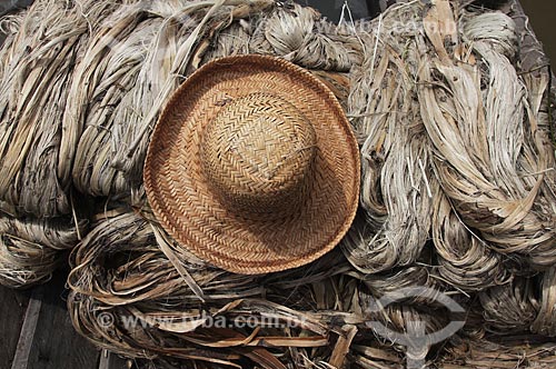  Assunto: Juta e chapéu de palha / Local: Manacapuru - Amazonas (AM) - Brasil / Data: 01/2012 