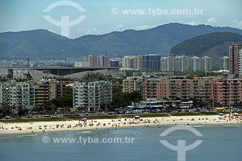  Assunto: Vista aérea da Praia da Barra da Tijuca  / Local: Barra da Tijuca - Rio de Janeiro (RJ) - Brasil / Data: 01/2012 