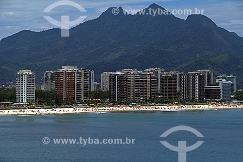  Assunto: Vista aérea da Praia da Barra da Tijuca  / Local: Barra da Tijuca - Rio de Janeiro (RJ) - Brasil / Data: 01/2012 