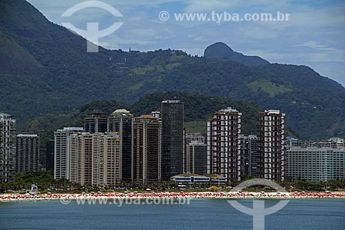  Assunto: Vista aérea da Praia da Barra da Tijuca  / Local: Barra da Tijuca - Rio de Janeiro (RJ) - Brasil / Data: 01/2012 