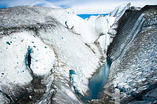  Assunto: Fenda no Glaciar Viedma / Local: El Chalten - Província de Santa Cruz - Argentina - América do Sul / Data: 02/2010 