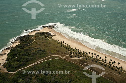  Assunto: Vista aérea da Praia da Pedra do Xaréu / Local: Cabo de Santo Agostinho - Pernambuco (PE) - Brasil / Data: 10/2011 