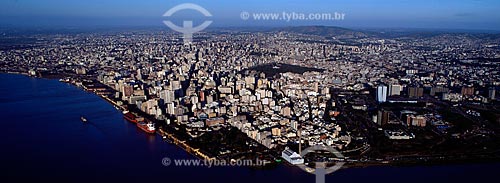 Assunto: Vista aérea de Porto Alegre / Local: Porto Alegre - Rio Grande do Sul (RS) - Brasil / Data: 05/2008 
