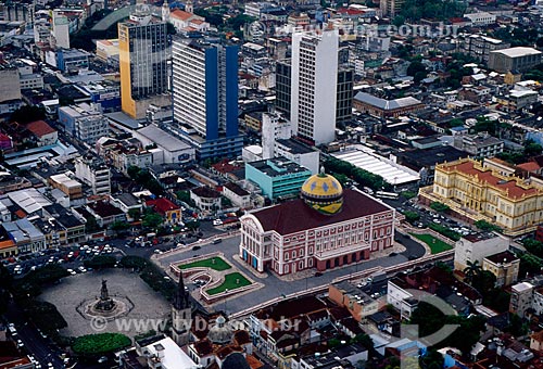  Assunto: Vista aérea da cidade de Manaus / Local: Manaus - Amazonas (AM) - Brasil / Data: 02/2009 