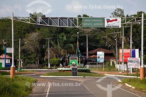  Assunto: Portal de entrada do município de Novo Airão / Local: Novo Airão - Amazonas (AM) - Brasil  / Data: 10/2011 