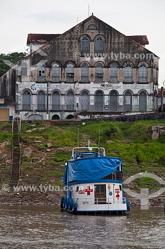  Assunto: Barco clínica no porto de Itacoatiara  / Local: Itacoatiara - Amazonas (AM) - Brasil / Data: 10/2011 