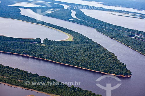  Assunto: Vista aérea do arquipélago fluvial de Anavilhanas, no Rio Negro  / Local: Amazonas (AM) - Brasil  / Data: 10/2011 
