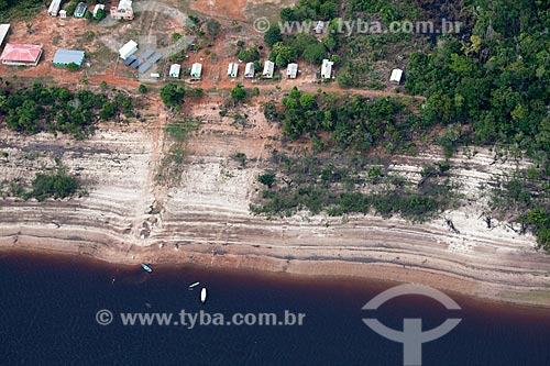  Assunto: Vista aérea da comunidade de Sobrado  / Local: Novo Airão - Amazonas (AM) - Brasil / Data: 10/2011 