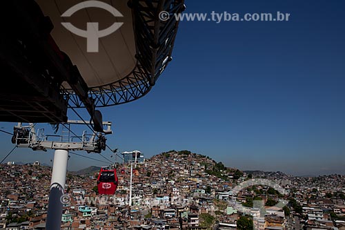  Assunto: Bondes do teleférico do Complexo do Alemão / Local: Rio de Janeiro (RJ) - Brasil / Data: 02/2012 