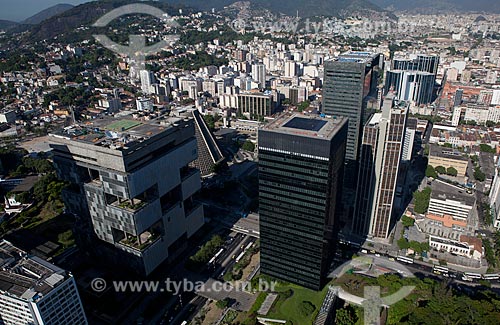 Assunto: Vista aérea da Sede da Petrobrás e do prédio do  BNDES / Local: Centro - Rio de Janeiro (RJ) - Brasil / Data: 03/2012 