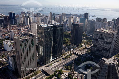  Assunto: Vista aérea da Avenida Chile / Local: Centro - Rio de Janeiro (RJ) - Brasil / Data: 03/2012 