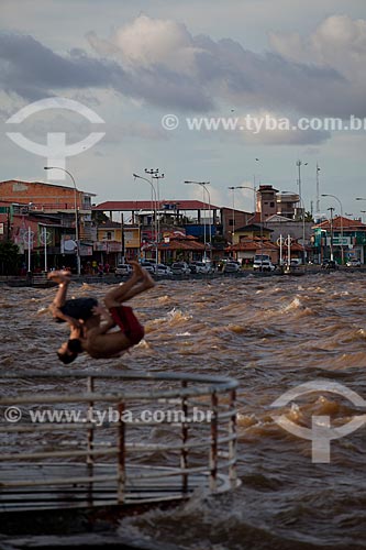  Assunto: Lazer na Orla de Santa Inês (Beira Rio) - Rio Amazonas / Local: Macapá - Amapá (AP) - Brasil / Data: 04/2012 