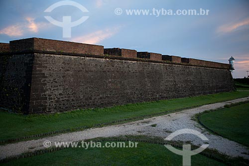  Assunto: Muro da Fortaleza de São José de Macapá (1782) / Local: Macapá - Amapá (AP) - Brasil / Data: 04/2012 