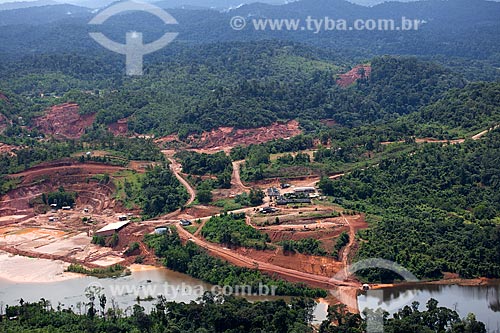 Assunto: Vista aérea do Garimpo do Lourenço / Local: Calçoene - Amapá (AP) - Brasil / Data: 04/2012 