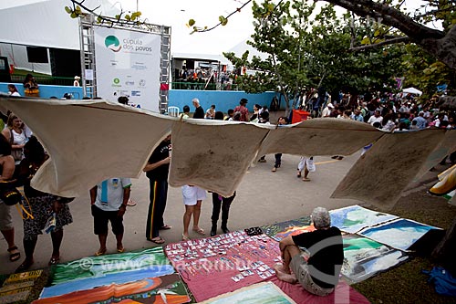  Assunto: Comércio de artesanato na Cúpula dos Povos durante a Rio+20 / Local: Glória - Rio de Janeiro (RJ) - Brasil / Data: 06/2012 