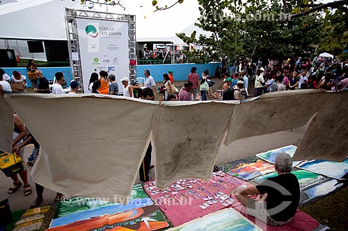  Assunto: Comércio de artesanato na Cúpula dos Povos durante a Rio+20 / Local: Glória - Rio de Janeiro (RJ) - Brasil / Data: 06/2012 