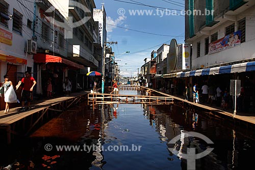  Assunto: Enchente no centro histórico de Manaus / Local: Manaus - Amazonas (AM) - Brasil / Data: 05/2012 