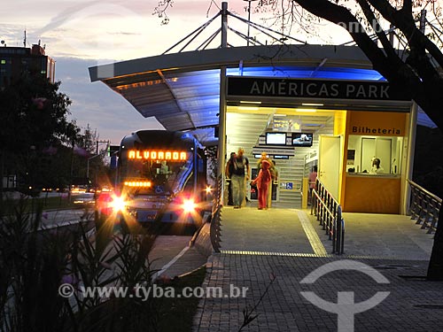  Assunto: Estação do BRT (Bus Rapid Transit) Transoeste          / Local: Barra da Tijuca - Rio de Janeiro (RJ) - Brasil / Data: 07/2012 